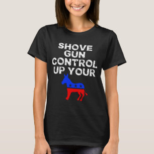 Camiseta Coloque o controle da arma no seu burro