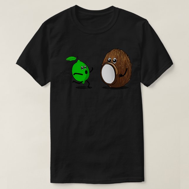 Camiseta Coloque O Limão No Limão De Coco Engraçado Gra (Frente do Design)