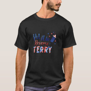 Camiseta Coloque-o no Reverso Terry Tie Fireworks Engraçado
