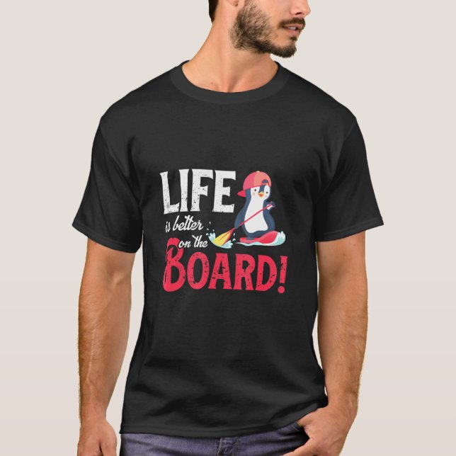 Camiseta Coloque o Surf de junta para cima (Frente)