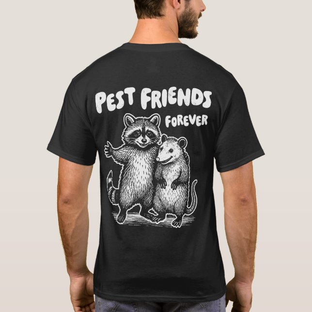 Camiseta Coloque os amigos para a frente e para trás do Imp (Verso)