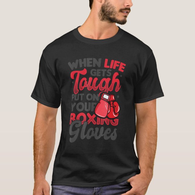 Camiseta Coloque suas luvas de boxe amando (Frente)