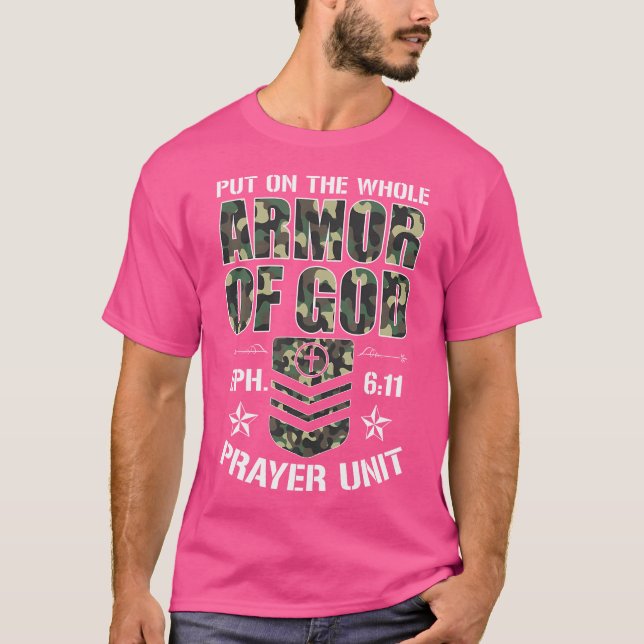 Camiseta Coloque Toda A Armadura De Deus Eph. 611 Unidade d (Frente)