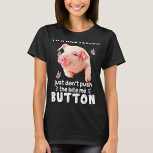 Camiseta Coloque Uma Pessoa Bonita Só Não Puxe A Mordida Qu