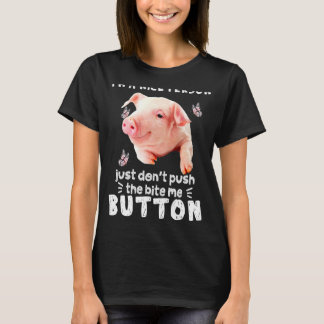 Camiseta Coloque Uma Pessoa Bonita Só Não Puxe A Mordida Qu