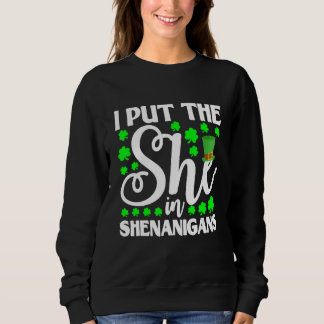 Camiseta Coloquei-a em Shenanigan Shamrock Rua Patrick