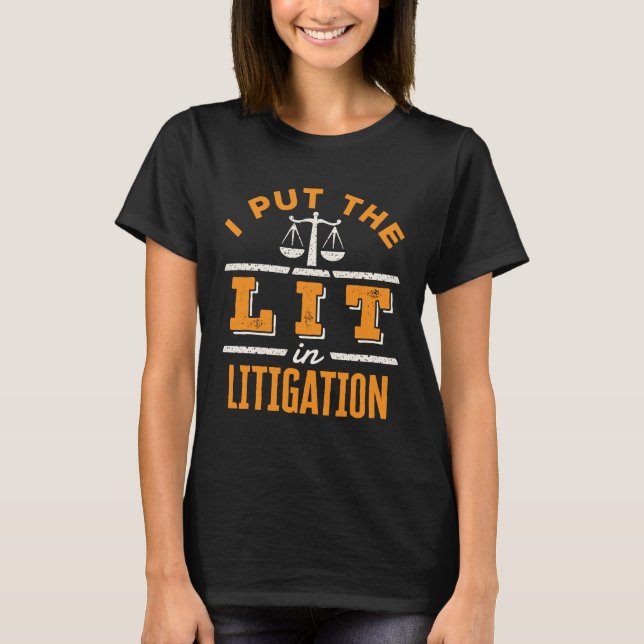 Camiseta Coloquei a lista no advogado de mentira (Frente)