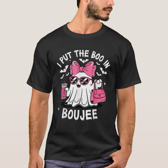 Camiseta Coloquei o Boo no Rico de Boujee no Fantasma Hallo (Frente)