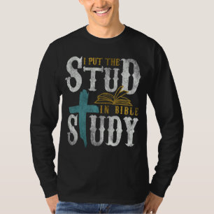 Camiseta Coloquei O Estudo Na Bíblia, Christian Roupa