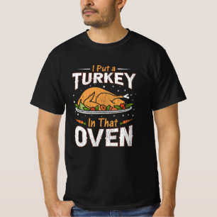 Camiseta Coloquei um Peru Naquele Forno Engraçado Pai Futur