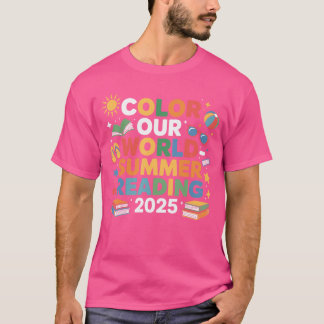 Camiseta Color Our World Summer Reading 2025 Cute Summer Re
