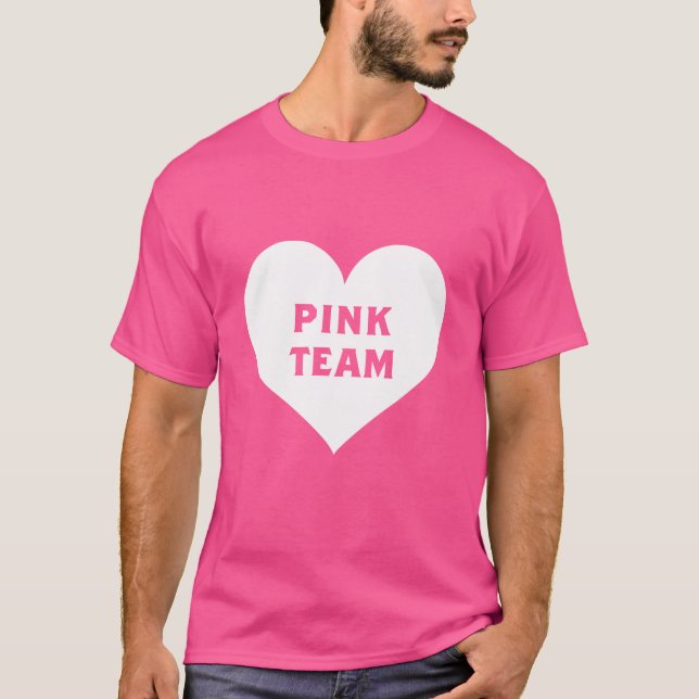 Camiseta Color War Pink Team Shirt (Frente)