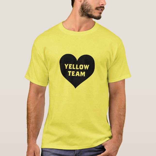 Camiseta Color War Yellow Team Shirt (Frente)