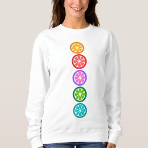 Camiseta Coloração casual de Camisola de Fruta, de uso femi