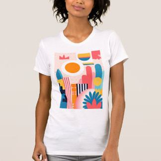 Camiseta Coloração da paisagem urbana
