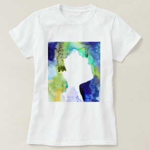 Camiseta Coloração d'água abstrato da Silhouter art