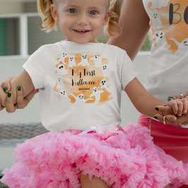 Camiseta Coloração d'água da festa fantasma do Dia das Brux