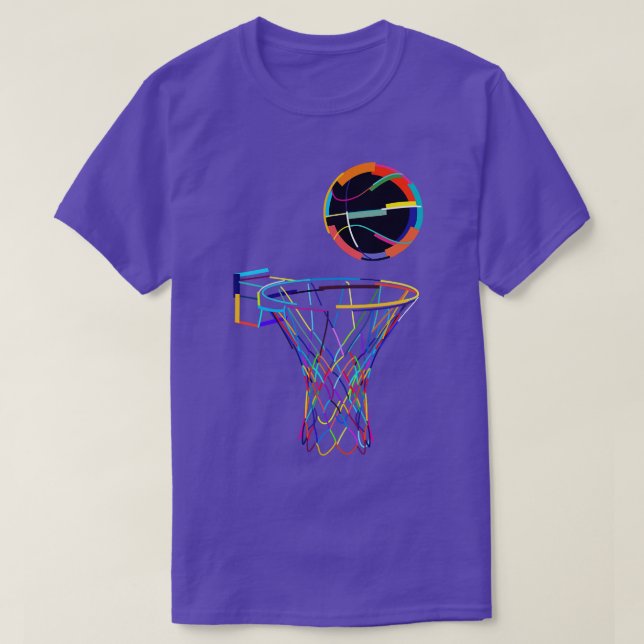Camiseta Coloração de Basquete (Frente do Design)