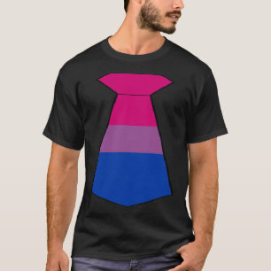 Camiseta Coloração do Sinalizador do Orgulho Bissexual Tuxe