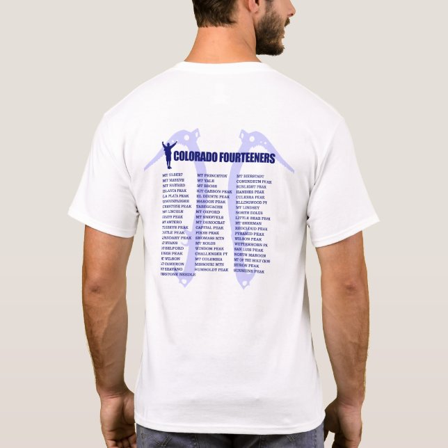 Camiseta Colorado 14ers (Verso)