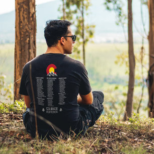 Camiseta Colorado 14ers Fourteeners Mountain Escalbing