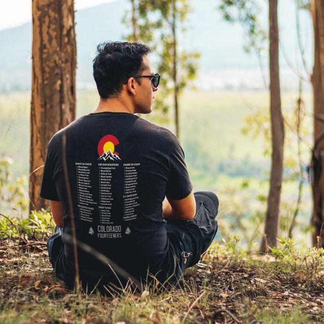 Camiseta Colorado 14ers Fourteeners Mountain Escalbing (Criador carregado)