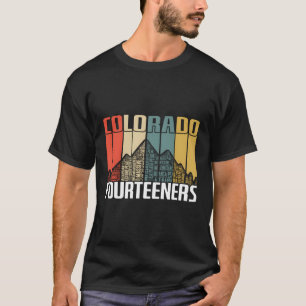 Camiseta Colorado 14Ers Hiking Fourteeners Retro Vintage Gi