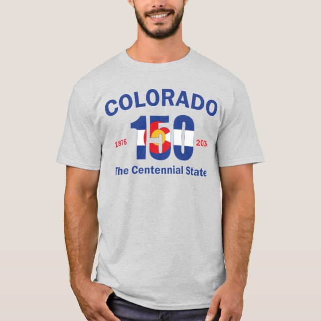 Camiseta Colorado 150 o Estado do Centenário (Frente)