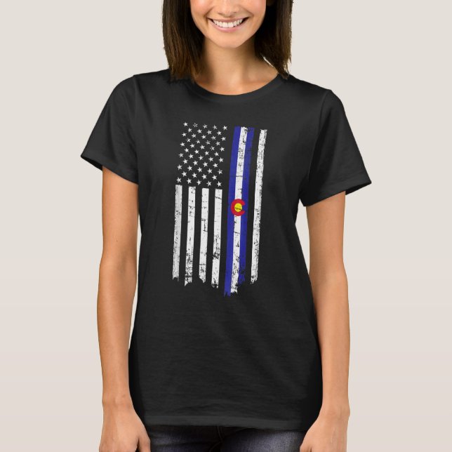 Camiseta Colorado American Flag (Frente)