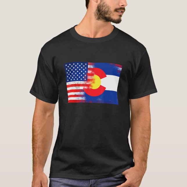 Camiseta Colorado American Flag Fusion Essential (Frente)