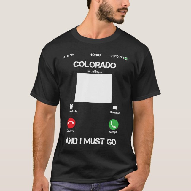Camiseta Colorado Are Calling and I Must Go Funny (Frente)