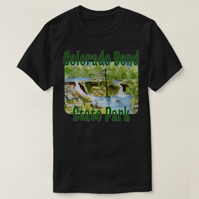 Camiseta Colorado Bend State Park Texas (Frente do Design)