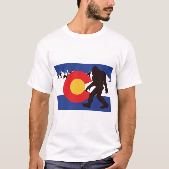 Camiseta Colorado Big Foot Sasquatch (Frente)