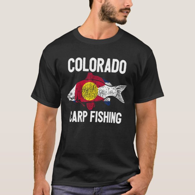 Camiseta Colorado Carp Fisheries Angler American Carp Angli (Frente)