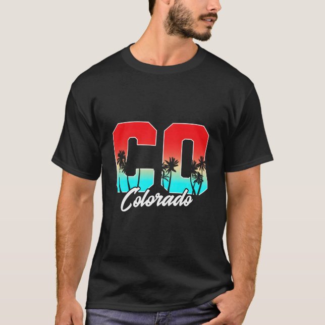 Camiseta Colorado Co Palmeira Estado (Frente)
