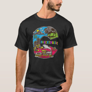 Camiseta Colorado Colorful Breckenridge Mounties Caminhando