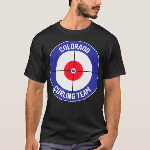 Camiseta Colorado Curling Team Sweep Rock CO State