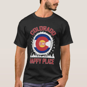Camiseta Colorado é meu lugar feliz amor Colorado