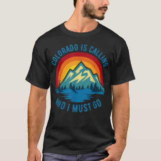 Camiseta Colorado Está Chamando E Eu Devo Ir Vintage