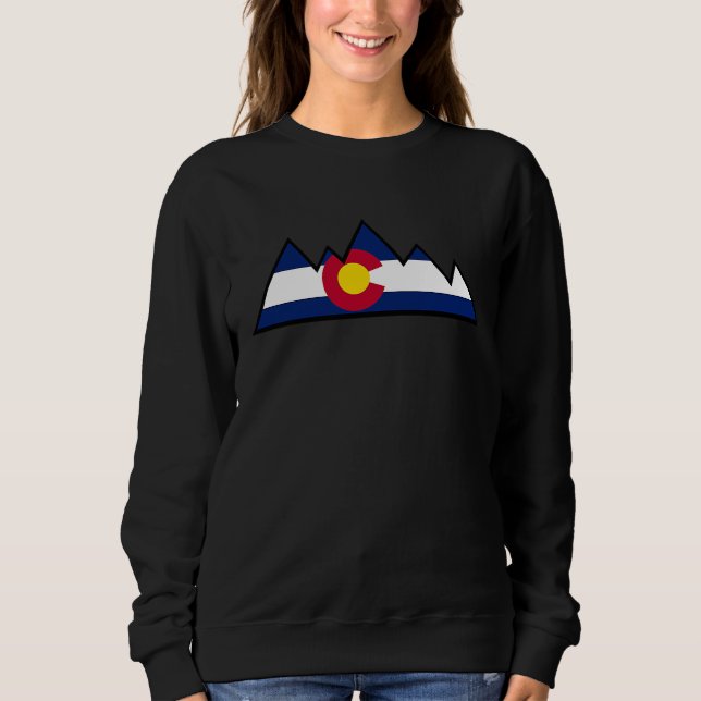Camiseta Colorado Flag USA Mountains (Frente)