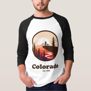 Camiseta Colorado Fundada em 1876 Retro