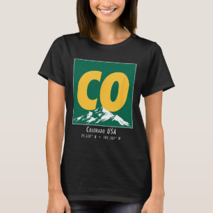 Camiseta Colorado Hiking And Skiing Co Vintage Mountain Spo