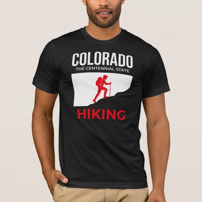 Camiseta Colorado Hiking – The Centennial Spirit (Frente)