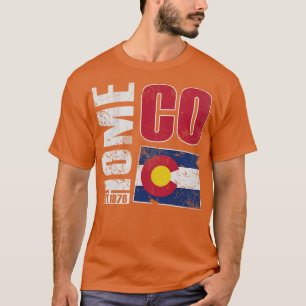 Camiseta Colorado Home CO 1876 State Flag