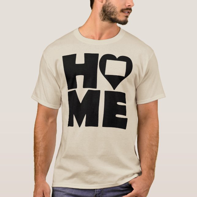 Camiseta Colorado Home Heart State Tees (Frente)