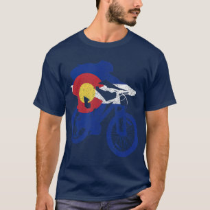 Camiseta Colorado Mountain Bike MTB Flag Mountain
