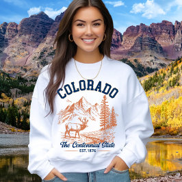 Camiseta Colorado Mountain Deer Sweatshirt | Nature Lover 