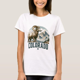 Camiseta Colorado, ovelhas-de-granada Rocky Mountain,
