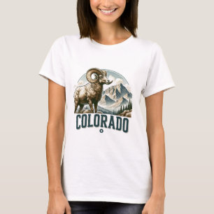 Camiseta Colorado, ovelhas-de-granada Rocky Mountain,