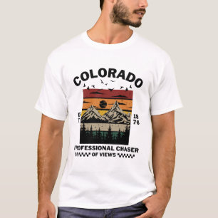 Camiseta Colorado: perseguidor profissional de visualizaçõe
